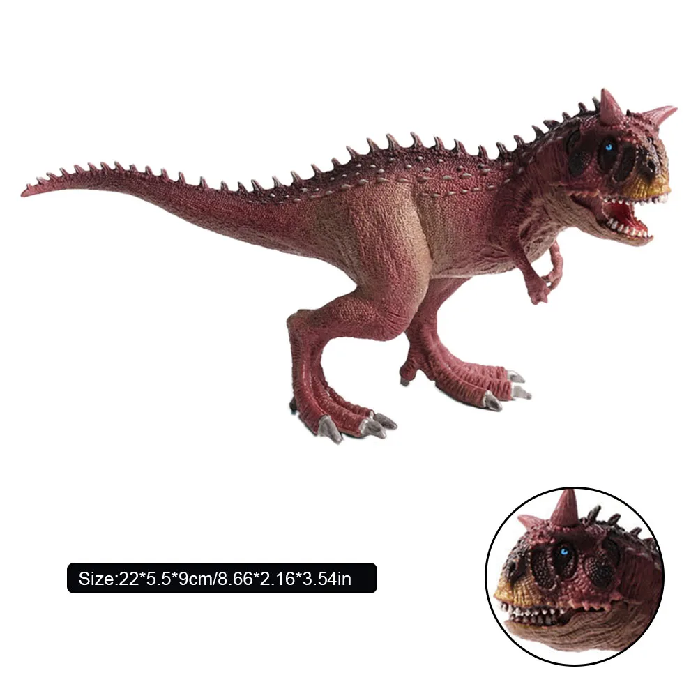 Имитация карнотавр модель солидный набор игрушечных динозавров дикий статические модели животных
