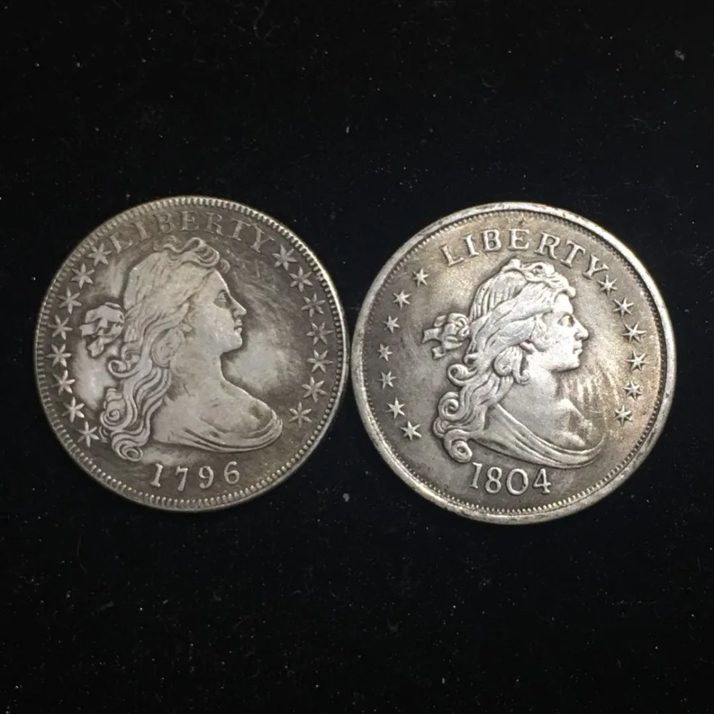 

USA Queen Liberty Copy Coin Elvis Presley Ukraine Ellis island Antique Silver Collectible Coins Collectibles Poland Monedas