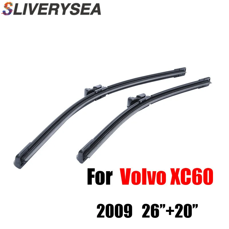

SLIVERYSEA Car Front Wipers Blade for Volvo XC60 2009-2016 26''+20'' Accessories For Auto Rubber Windscreen Wiper CPC113-7