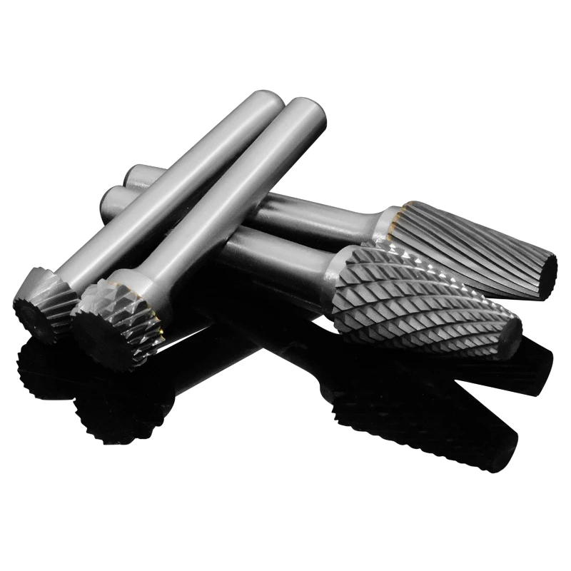 Conical Flat Head Rotary Boring Cutter Milling Hard Tungsten Steel Wood Carving Tool Grinding
