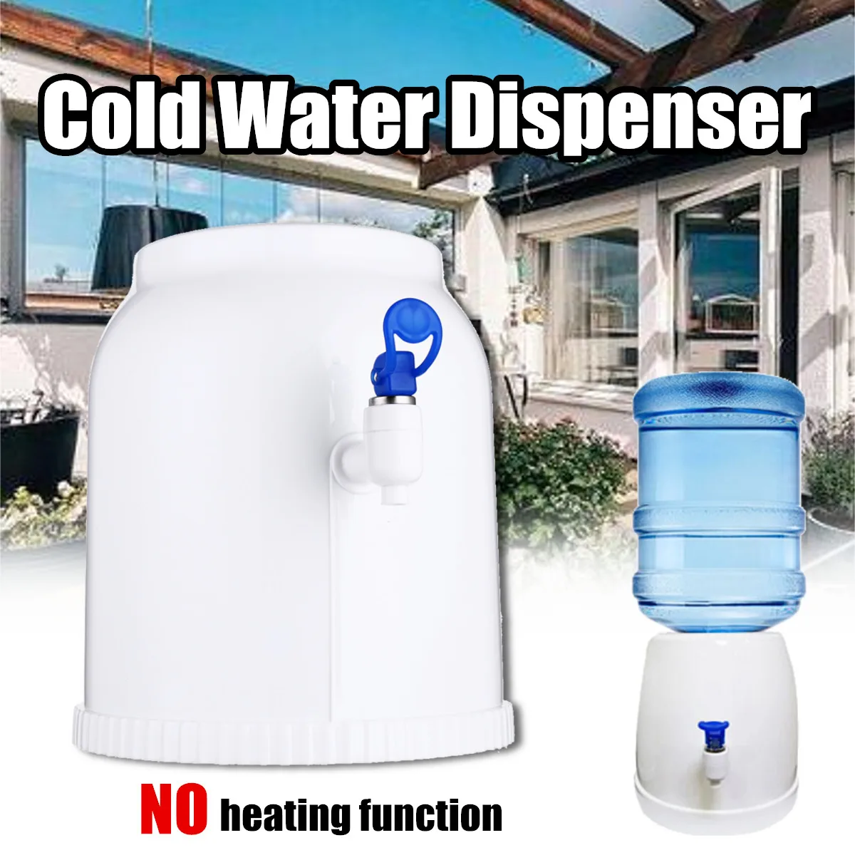Desktop Cold Water Dispenser Gallon Drinking Bottle Portable Countertop Cooler Drinking Faucet