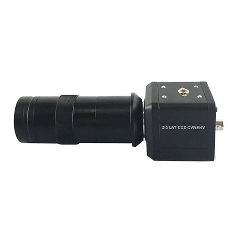 

130X Digital Industrial CCD Microscope Camera AV TV Video Zoom+C Mount Lens 40mA