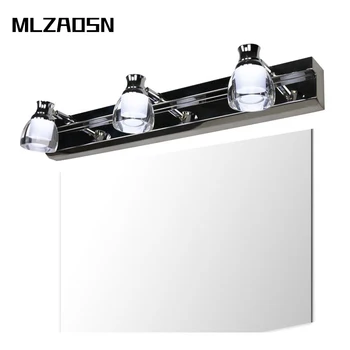 

MLZAOSN LED Mirror Light Bathroom Cosmetic Lamp Sanitary Wall Lamp Modern Brief Lamps Two/Three Lights 6W 9W Mirror Lamp
