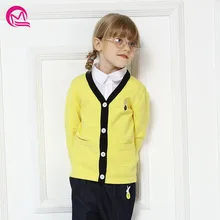 

MQ Baby Girl Sweaters Winter 2018 Fall Autumn Girls Cardigan Sweater Out Knitted Children Outwear Long Sleeve V Neck Solid Coat