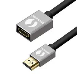 ANNNWZZD 0,5 m 1 m 1,5 M 2 м золотой HDMI свинцовый Удлинительный кабель жила высокое Скорость с Ethernet удлинитель HDMI мужчин и женщин