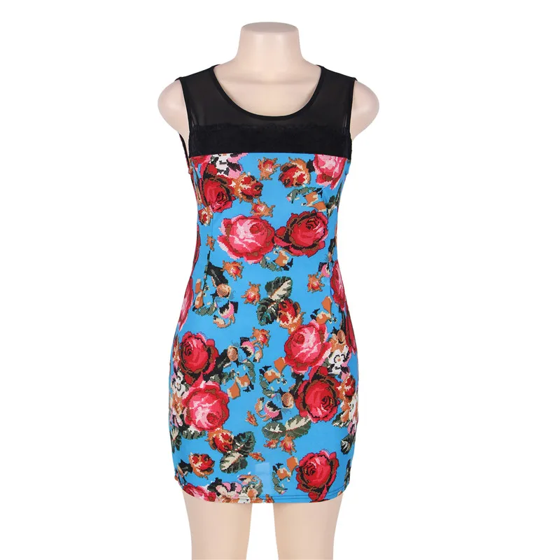 Comeondear женское модное винтажное платье с цветочным принтом очаровательное облегающее платье RB70056 Повседневная красивая сексуальная летняя одежда
