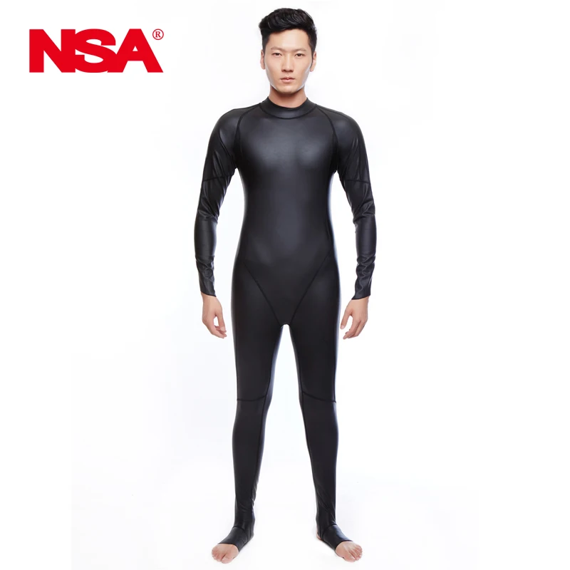 NSA Swimsuit Plus Size Swimwear men One Piece Suits Arena Swimming