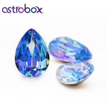 

rhinestones crystal Blue laser strass hotfix Crystal Stone Glass rhinestones for clothing stones decor garment applique accessor