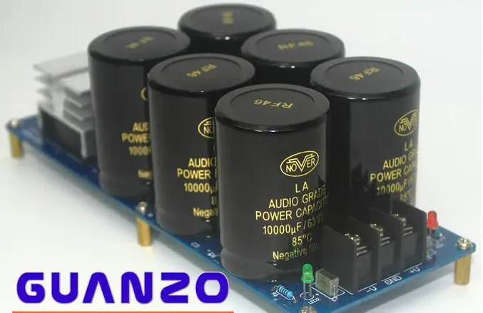 

50A 500W PSU KIT High-power Amplifier HIFI Dual Power Rectifier Filter Plate Kit with nover 10000uf cap