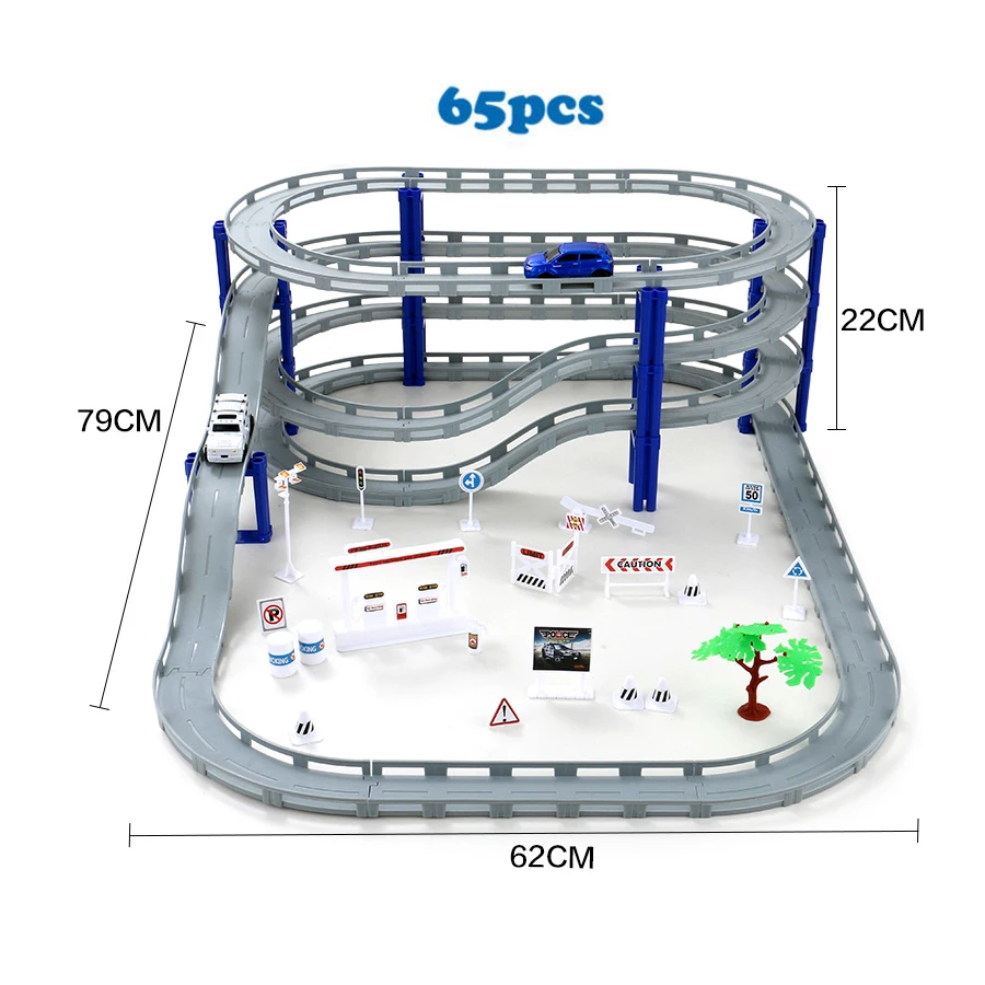 3 стиля гоночная дорога Электрический поезд трек автомобиль мост железная дорога гоночный трек игрушка шоссе проездной транспорт строительные наборы