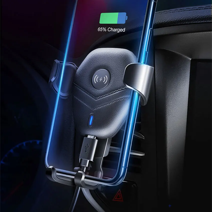 

Aimitek Qi 10W Fast Wireless Charger Charging Pad Car Phone Holder Air Vent Mount for iPhone XS Max 8 Plus Samsung Galaxy S9 S10