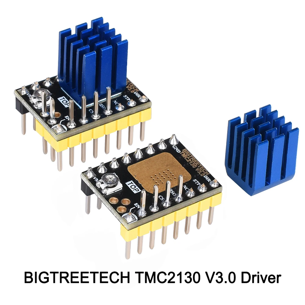 BIGTREETECH TMC2130 V3.0 шаговый двигатель бесшумный драйвер StepStick SPI бесшумные детали для 3D