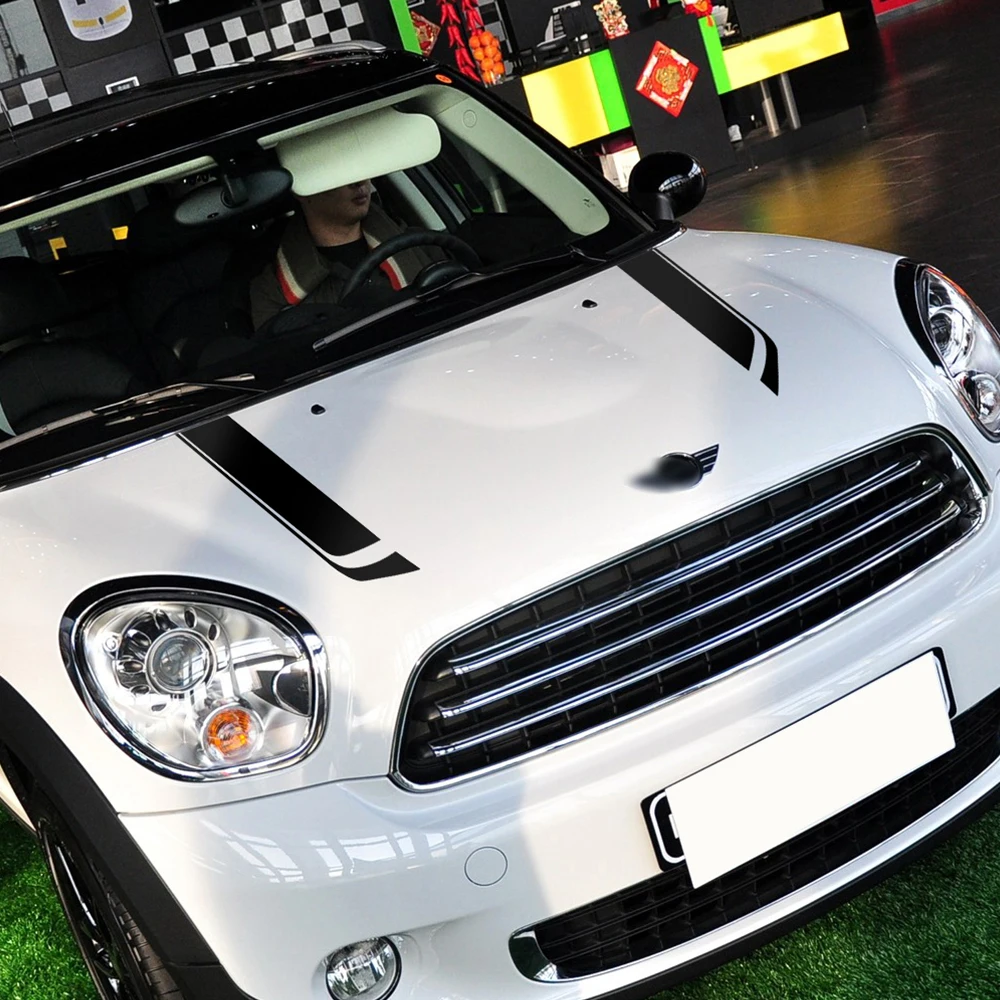 Полоски на капот багажник крышка двигателя наклейка и для Mini Cooper S Countryman Paceman Clubman