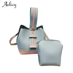 Aelicy Модные 2 комплекта Для женщин сумка маленький композитный Crossbody сумка Топ-ручка Для женщин Роскошные Курьерские сумки Bolsa Feminina D45