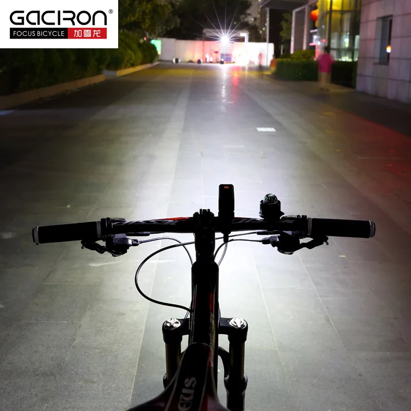 Discount GACIRON new V9F-600 lumens LED Flashlight Bike light Wide floodlight rechargeable IPX6 waterproof Cycling Bicycle Accessories 4