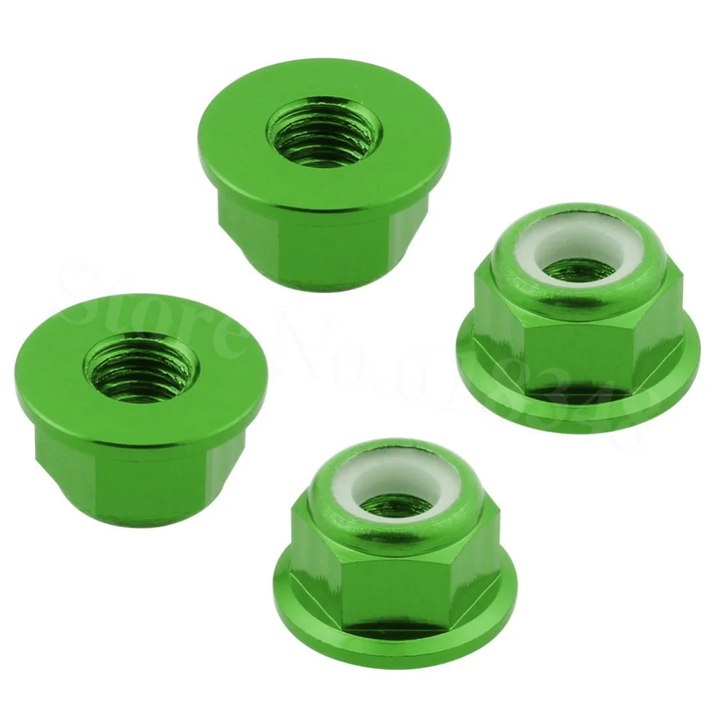 Hobbypark Flange M4 Nylon Lock Nuts for 1//10 Scale RC Car Traxxas Slash 4x4 2WD Stampede VXL Rustler VXL HPI Redcat Axial Racing 8-Pack