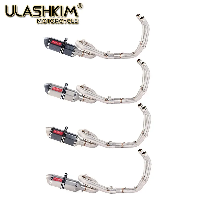 

Motorcycle Exhaust Front Pipe Muffler Full System Slip On For Yamaha FZ-07 MT-07 FZ07 MT07 2014-2017 XSR700 2016-2017