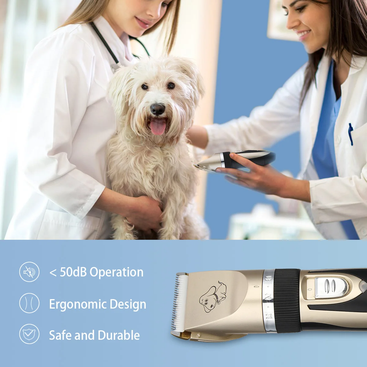  Electrical Pet Hair Trimmer Rechargeable Pet Dog Cat Low-noise Hair Clipper Grooming Shaver Cut Mac