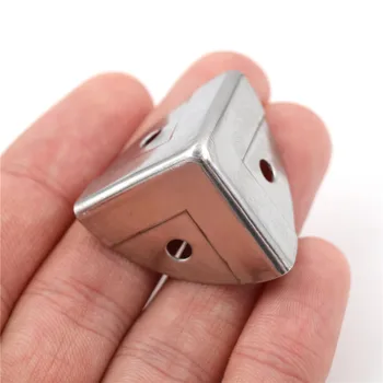 

4pcs 26mm Decorative Wine Gift Box Wooden Case Antique Silver Style Metal Box Corner Protection Corner Protector Jewelry 26mm