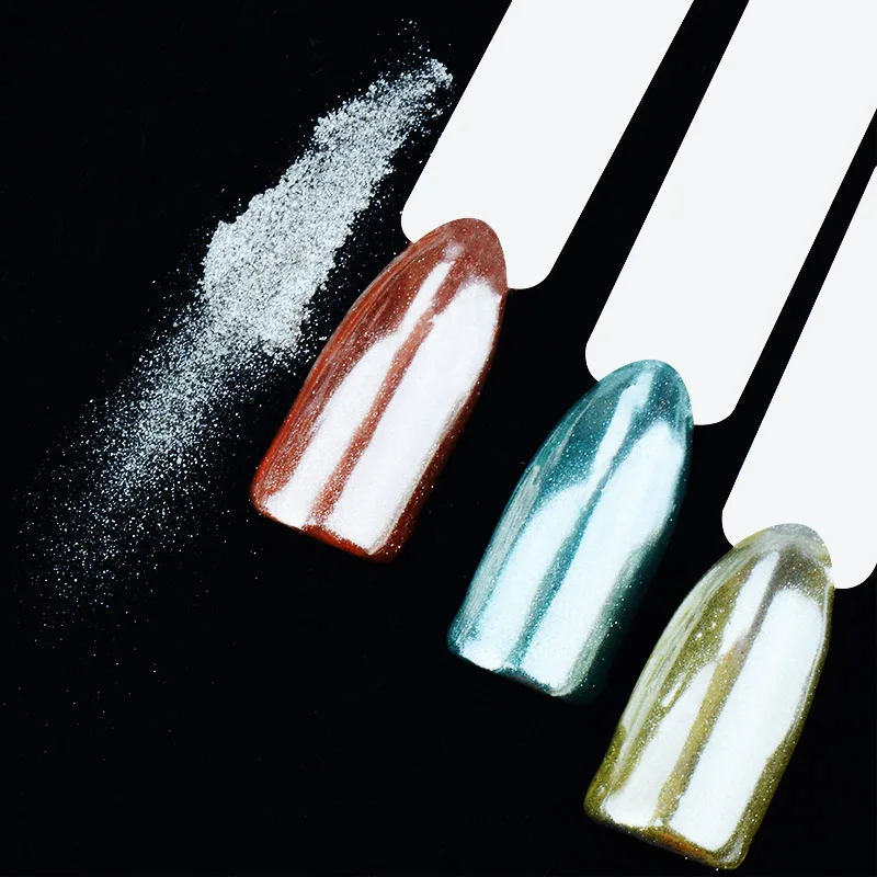 

Mirror Glass Nail Glitter Pigment Powder 1g Silver Shimmer Powder Dust Manicure Nail Art Decorations