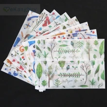 8 шт./компл. Corloful прозрачный конверт из пищевого пергамента 8 видов цветов вечерние пользу Пригласительные открытки хранения конверт