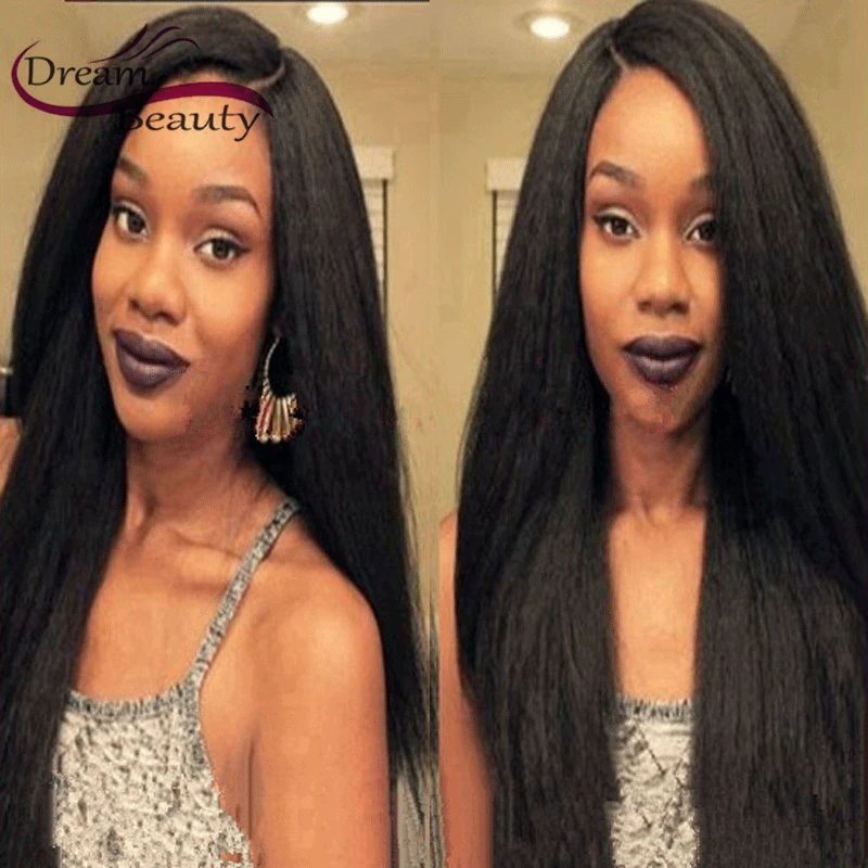 Unprocessed Peruvian Virgin Human Hair Kinky Straight Full ...