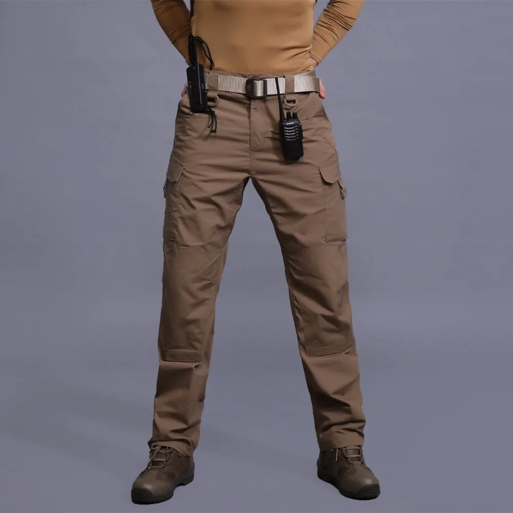 Ropa de entrenamiento táctico resistente al agua Multi bolsillo pantalones al aire libre escalada Trekking secado rápido transpirable pantalones largos Ropa de entrenamiento táctico resistente al agua Multi bolsillo pantalones al aire libre escalada Trekking secado rápido transpirable pantalones largos