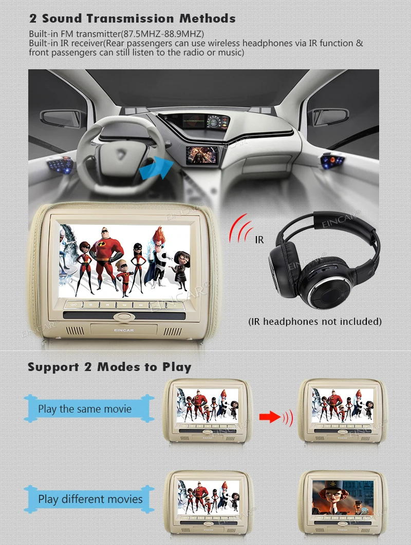 Cheap 9 Inch Car Headrest DVD Player Monitor With 800*480 TFT LED Touch key Built-in Speaker Support USB HDMI Games Remote Control 6 Cheap 9 Inch Car Headrest DVD Player Monitor With 800*480 TFT LED Touch key Built-in Speaker Support USB HDMI Games Remote Control 6