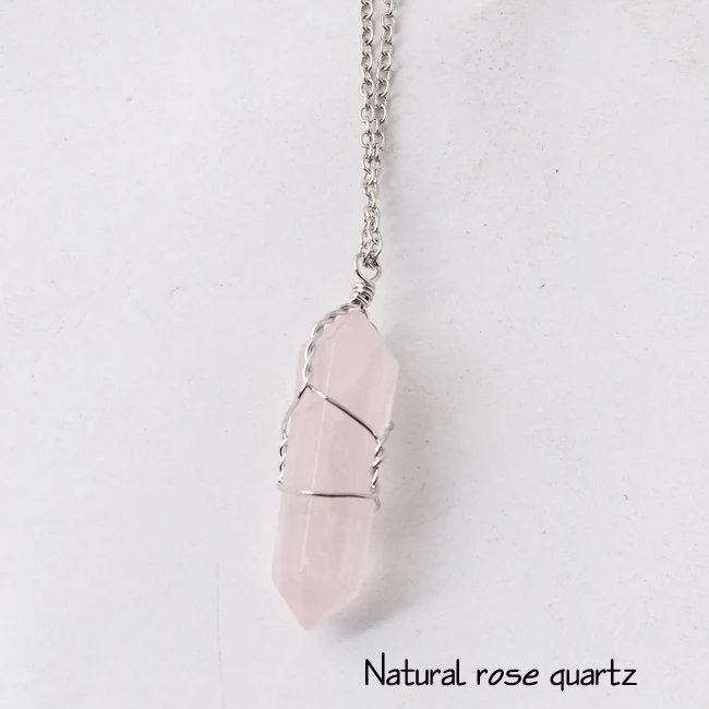 Natural crystal necklace, women jewelry