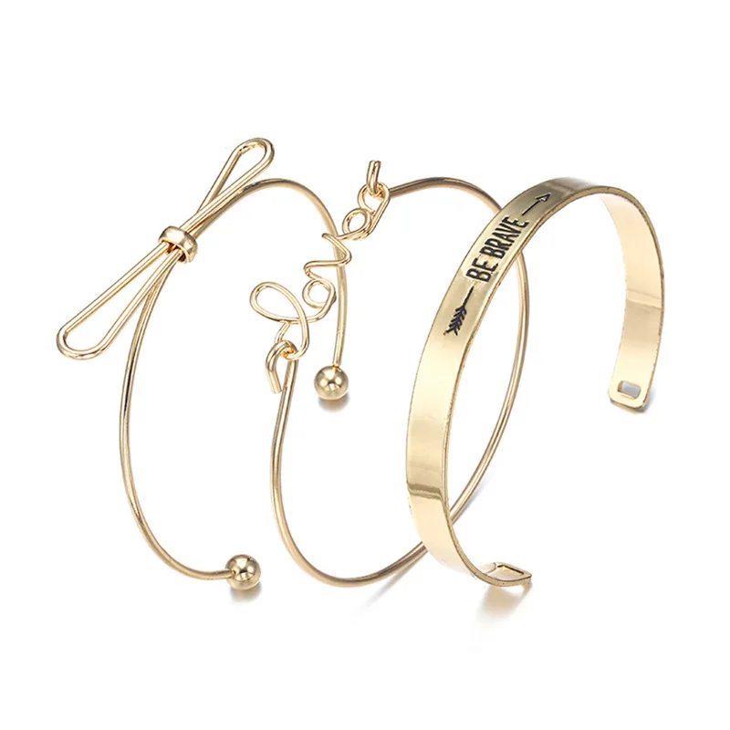 

steel jewelry bracelets for men and women personality C word alloy couple bracelet manufacturers selling wholesale