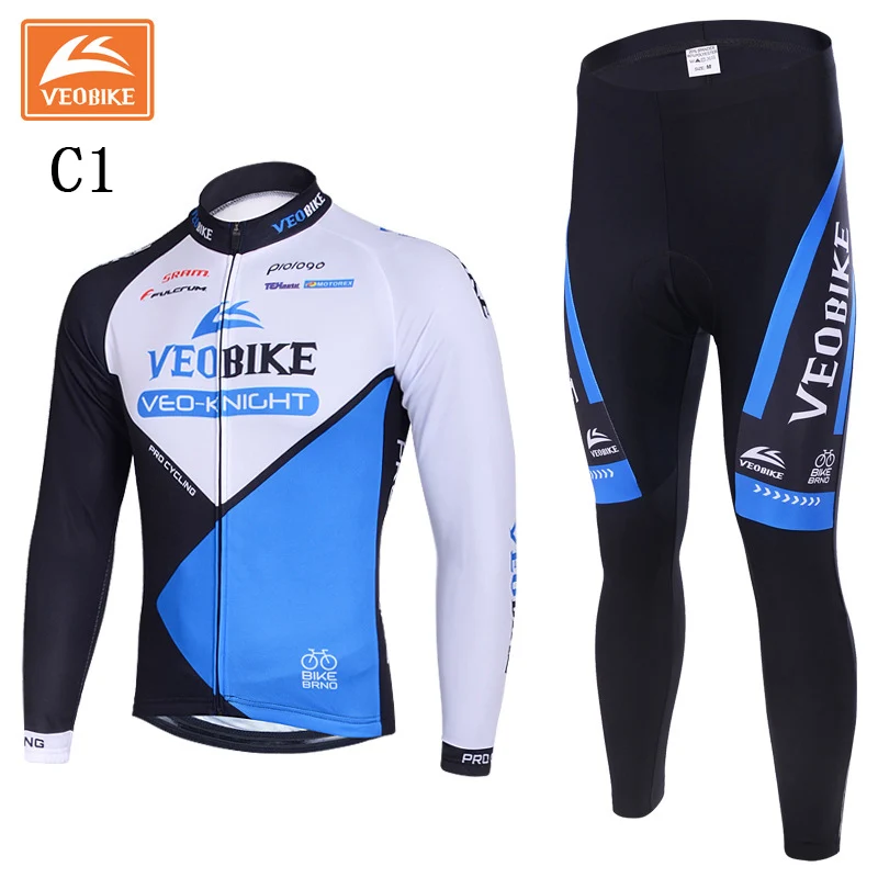 

VEOBIKE Men and Women Autumn and Winter Windproof Keep Warm Bike Riding Clothing Set