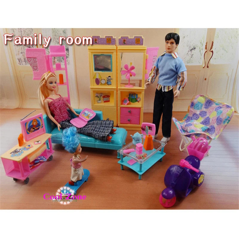 barbie doll family house