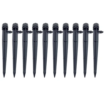 

10Pcs Round Forest Irrigation Dripper Adjustable 360 Degree Drip Irrigation Garden Irrigation Supplies