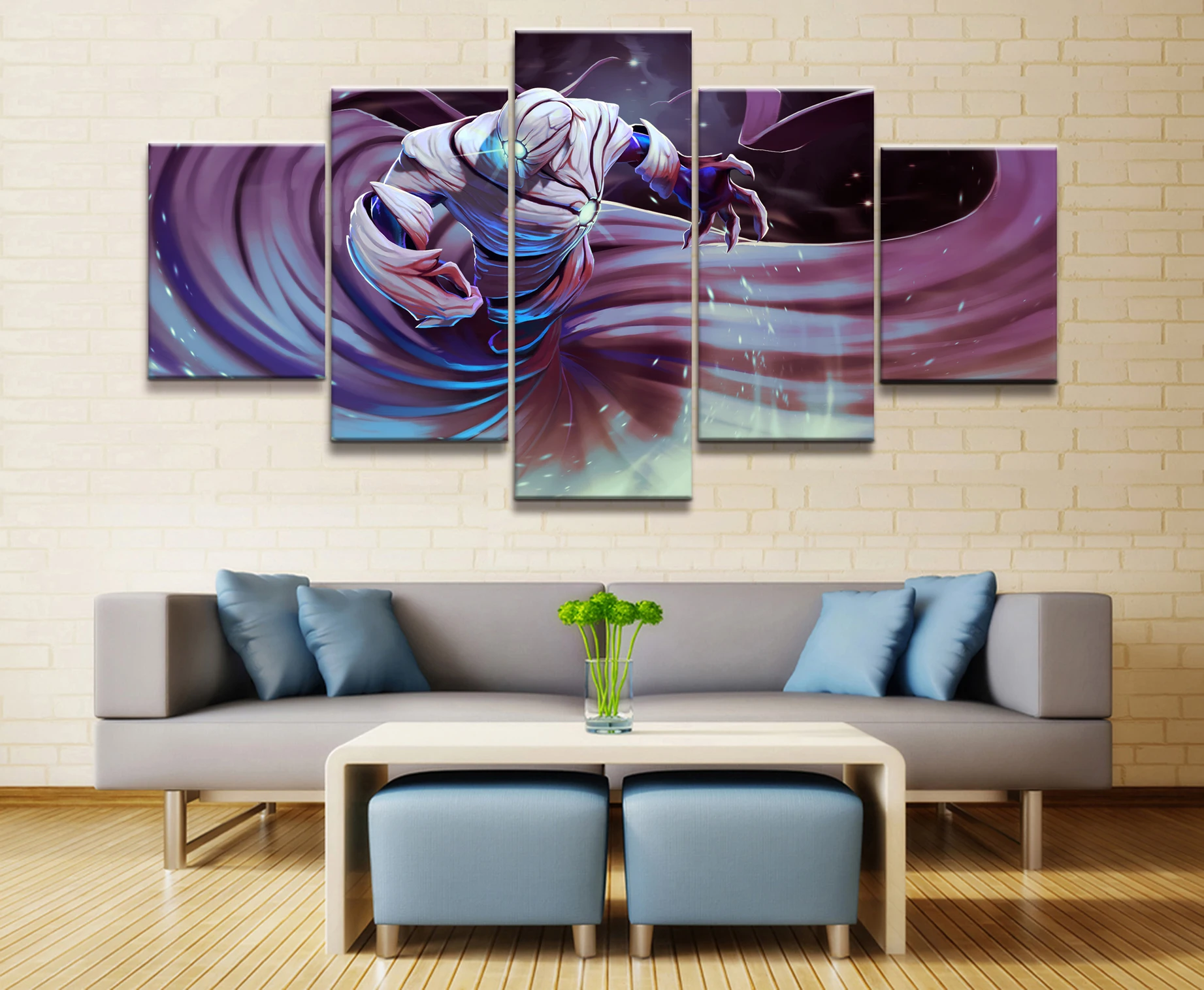  5 Piece HD Picture DOTA 2 Game Poster Wall Sticker Game Paintings Artwork Canvas Art for Home Decor