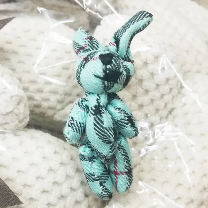 4cm grid cloth rabbit bunny (4)
