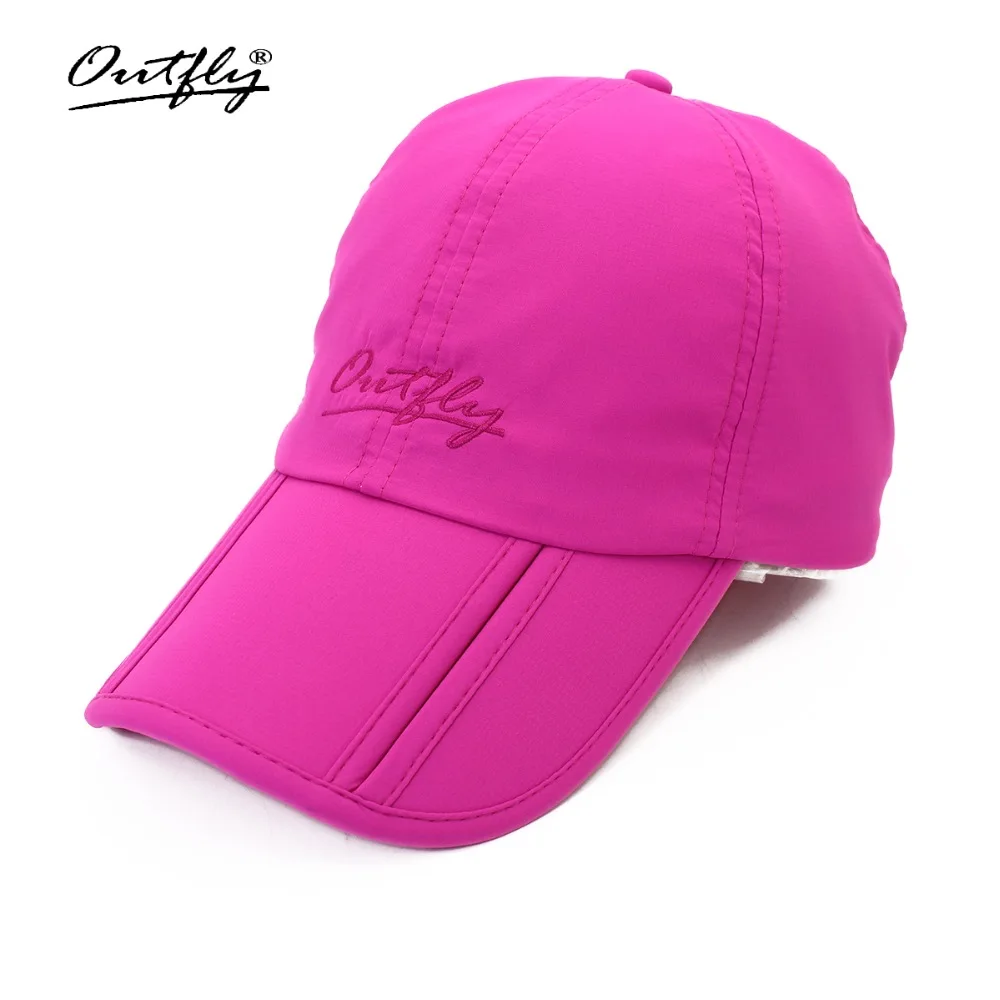 Складная Кепка От Солнца Outfly, кепка visera, кепка для улицы, складная, быстросохнущая Кепка с козырьком, брендовая Кепка для рыбалки, Мужская Спортивная Кепка с уткой