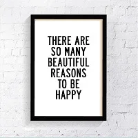 Happy Quote Ar Print Poster