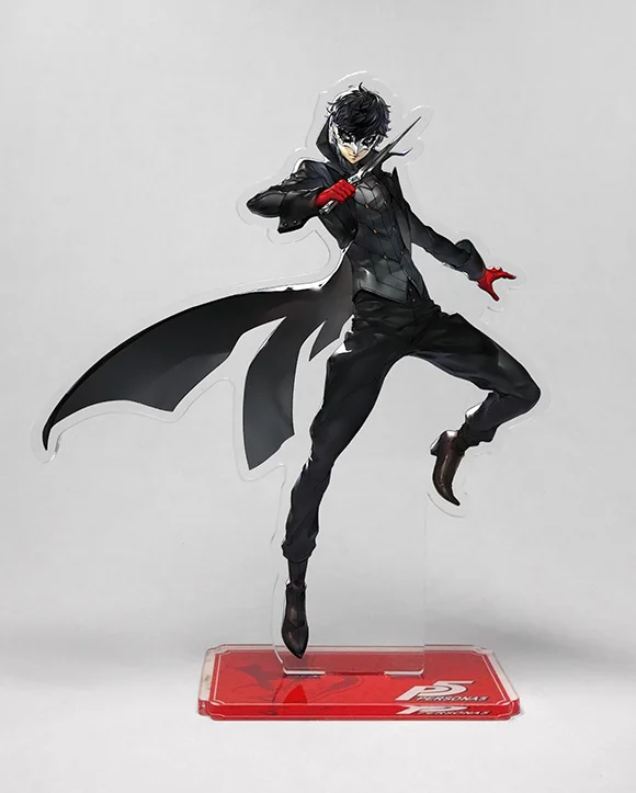 Черный Аниме Persona 5 рюиджи Сакамото Анна такамаки Amamiya Ren Futaba Сакура косплей акриловая подставка фигурка модель тарелка Декор - Цвет: Черный