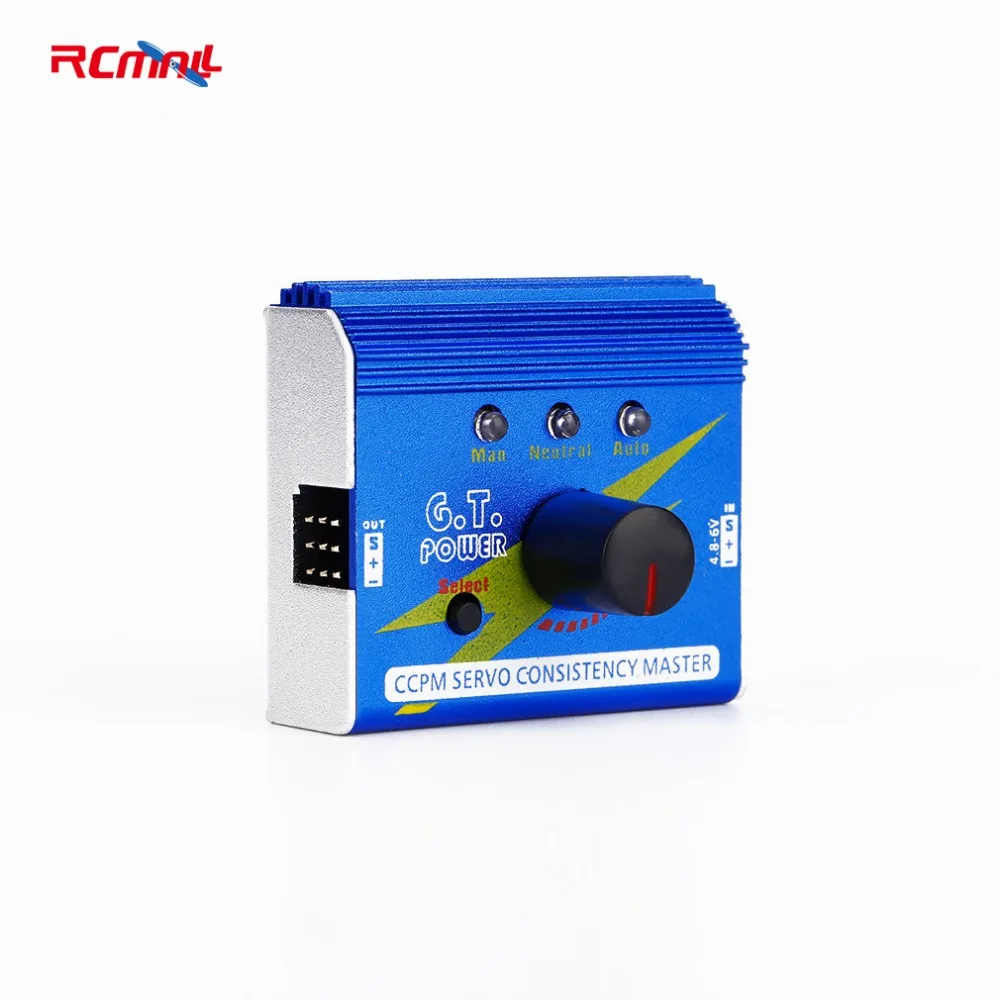 

RCmall G.T. Power Digita Servo Tester 3CH ESC Aluminum CCPM Consistency Master Checker Tester for RC Car Quadcopter Tools DR1225