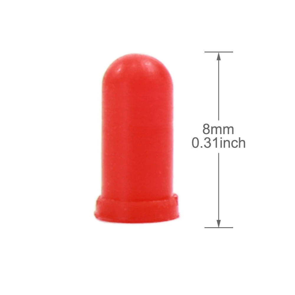 XPT01R 100Pcs Red Caps / Covers Voor 3Mm Graankorrel Bollen Leds Nieuw