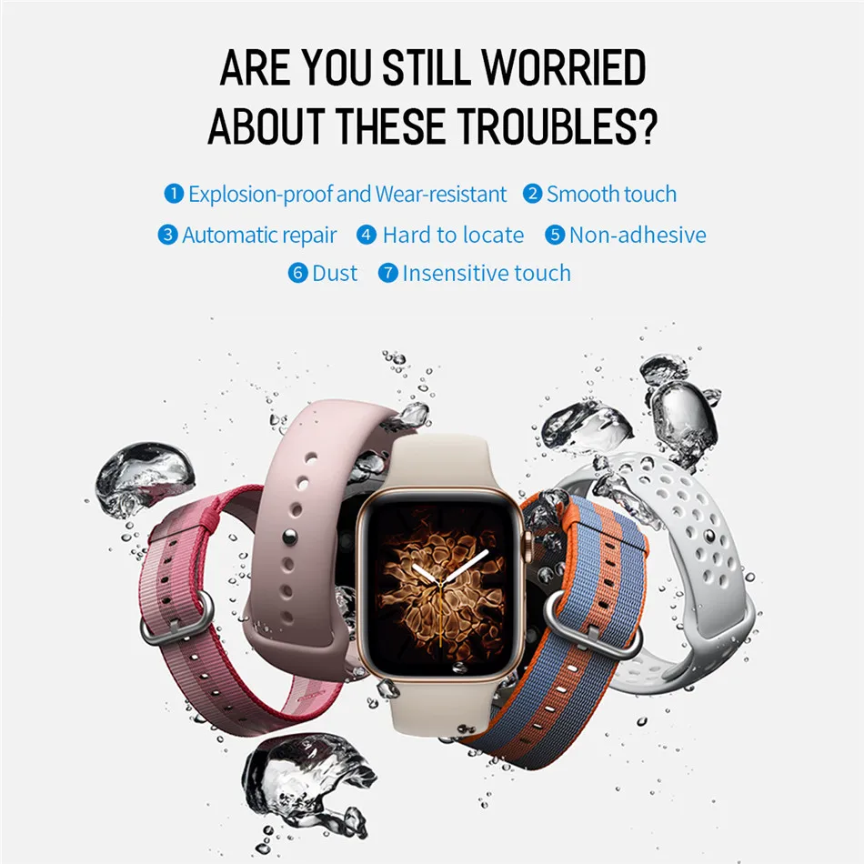 Rock 0.4mm Hydrogel Screen Protectors for iWatch Serise 402