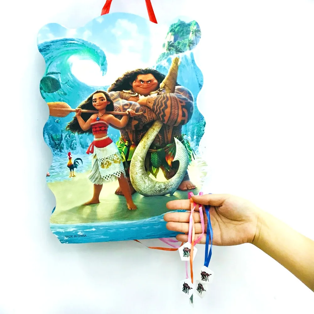 

40*30cm Moana Pinata Funny Party Supplies Kids Disposable Plastic Children's Birthday Boys Party Favors Decoration