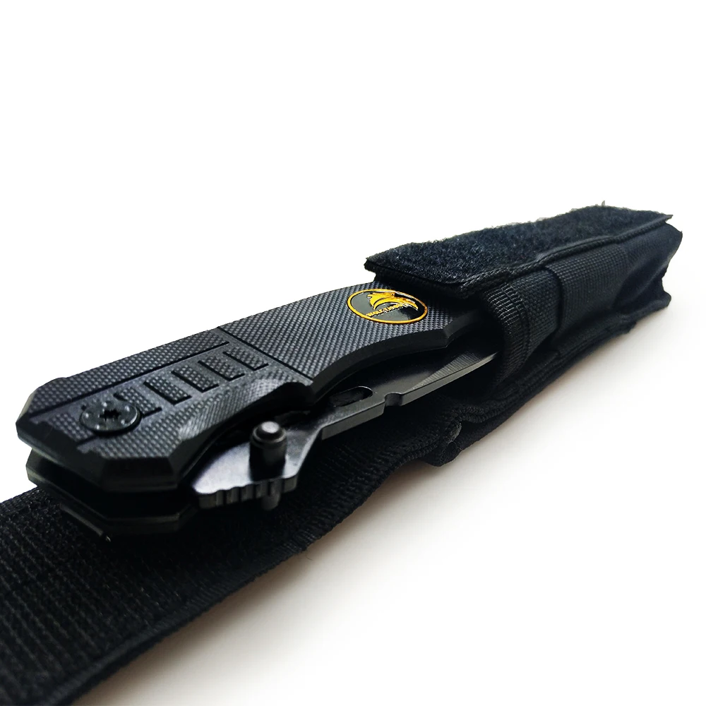 WTT 229 Tactical Folding Knife Survival Combat Hunting Pocket Knives Camping EDC Multi Tools Half Serrated Blade G10 Handle