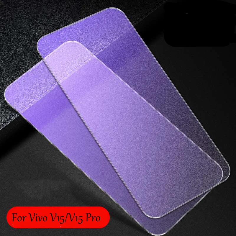 

EXUNTON For Vivo V15 V15 pro Full Cover Front Anti-blue Matte Frosted Anti fingerprints Tempered Glass 9H Screen Protector Film