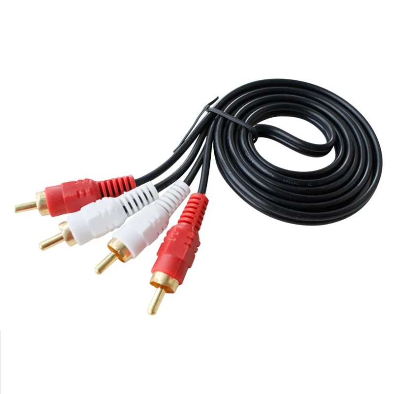 Trumsoon 2RCA to 2RCA Stereo Daul Channel AUX RCA Audio Cable for Laptop DVD TV 1.5/3/5/10m