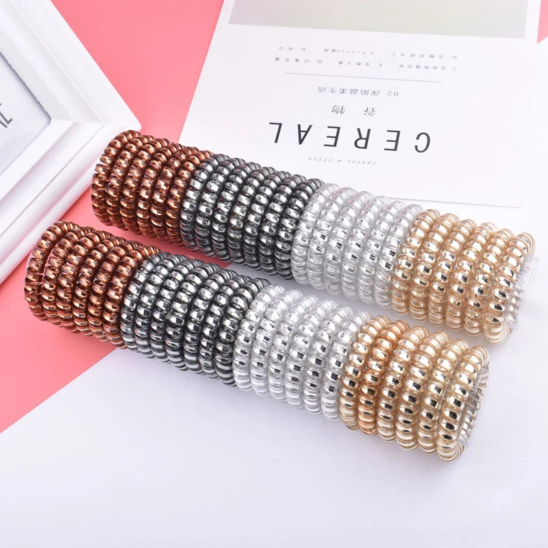 5/10 قطعة النساء المطاط الشعر حبل مطاطا Hairbands دوامة شكل الشعر العلاقات أغطية الرأس اكسسوارات سلك الهاتف خط Scrunchies 5/10 قطعة النساء المطاط الشعر حبل مطاطا Hairbands دوامة شكل الشعر العلاقات أغطية الرأس اكسسوارات سلك الهاتف خط Scrunchies