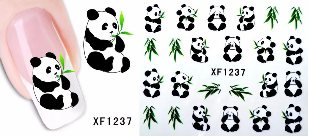 

1 Sheet Design Water Transfer Nails Art Sticker Nail Wraps S ticker Tips Manicure nail Decal