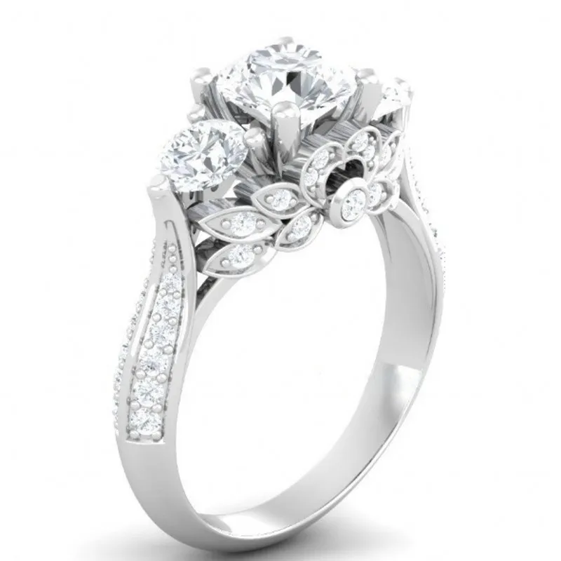 

Vecalon Fashion Women ring Princess cut 1ct AAAAA Zircon Cz 925 Silver Jewelry Engagement wedding Band ring for women Gift