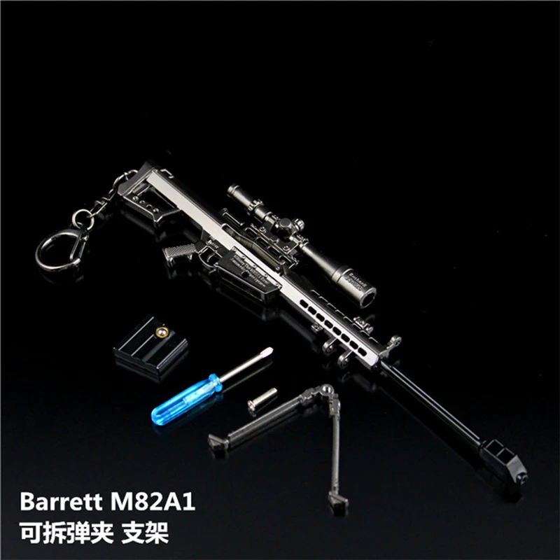  1/6 Metal ColorWeapon model Barrett M82A1 Cannon sniper rifle Gun model toy for 12 inches Soldier F