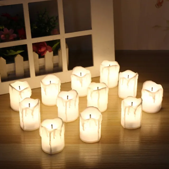 12pcsbox warm white flameless led tealight candles holidaywedding christmas party decoration - Christmas Decorations Battery Operated Candles 12pcsbox warm white flameless led tealight candles holidaywedding christmas party decoration - Christmas Decorations Battery Operated Candles
